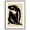 abstract blue nude figure in cut-out style with white and gray accents