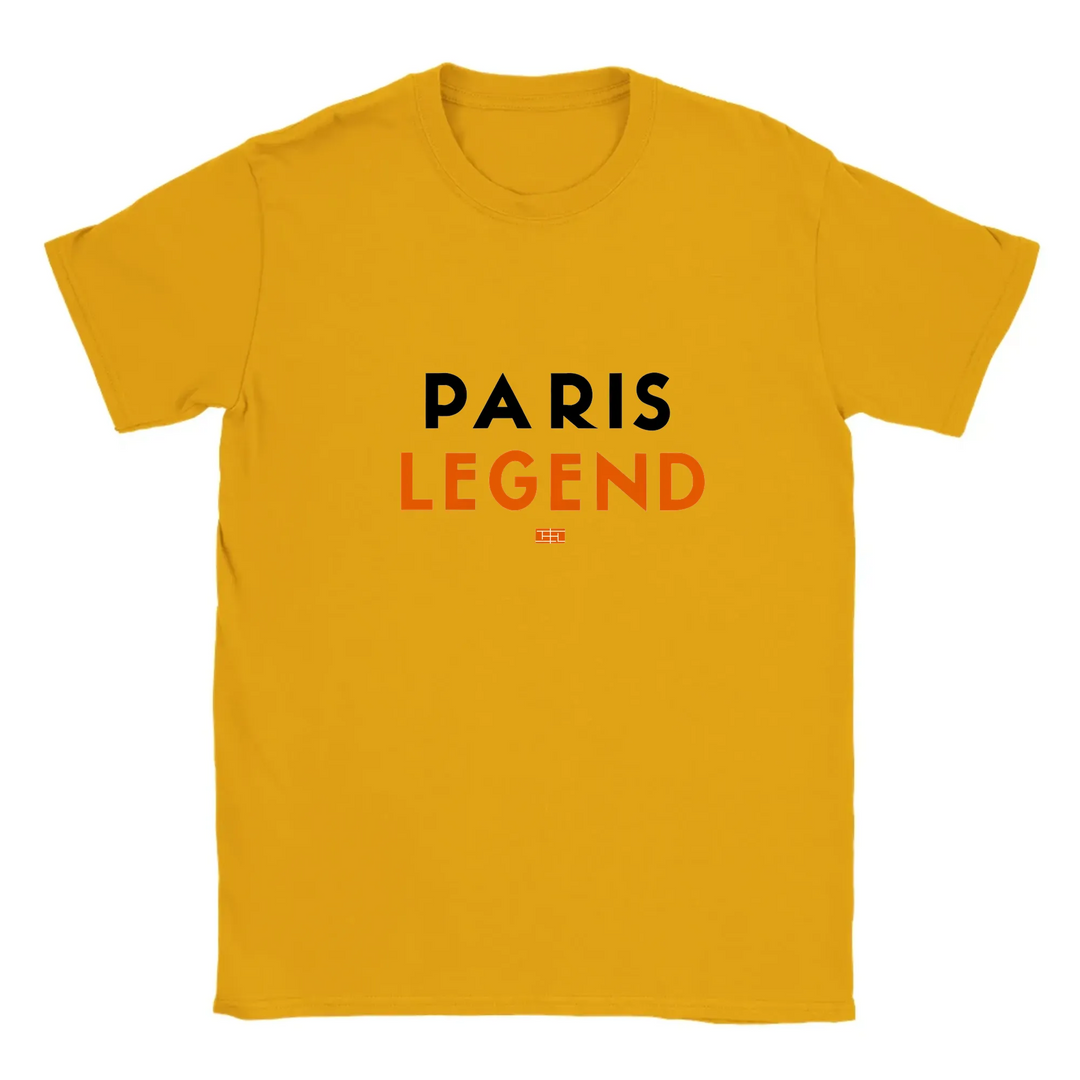 T-shirt featuring a tennis graphic inspired by Paris