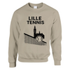Unisex sweater featuring a graphic print of Lille Tennis