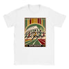T-shirt featuring a graphic design inspired by the Rome Marathon