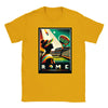 T-shirt featuring a graphic of a tennis player in action