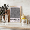 Black and white dots pattern by Yayoi Kusama in minimalist style