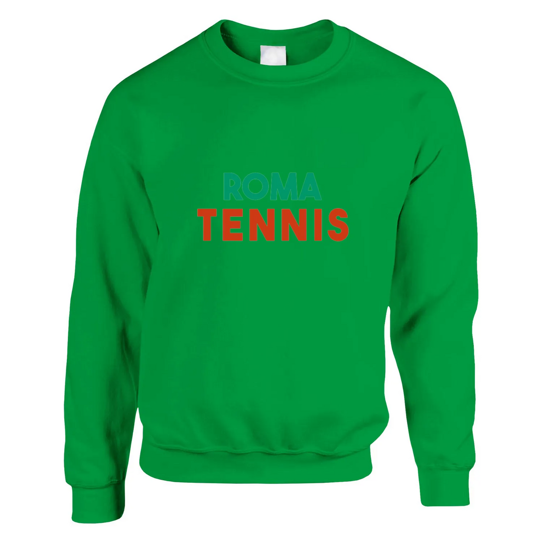 Unisex sweater featuring a minimalist Roma Tennis logo design