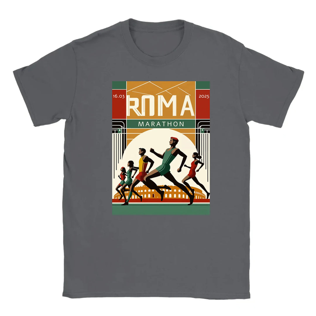 T-Shirt mit einem Grafikdesign des Logos des Rom-Marathons 6