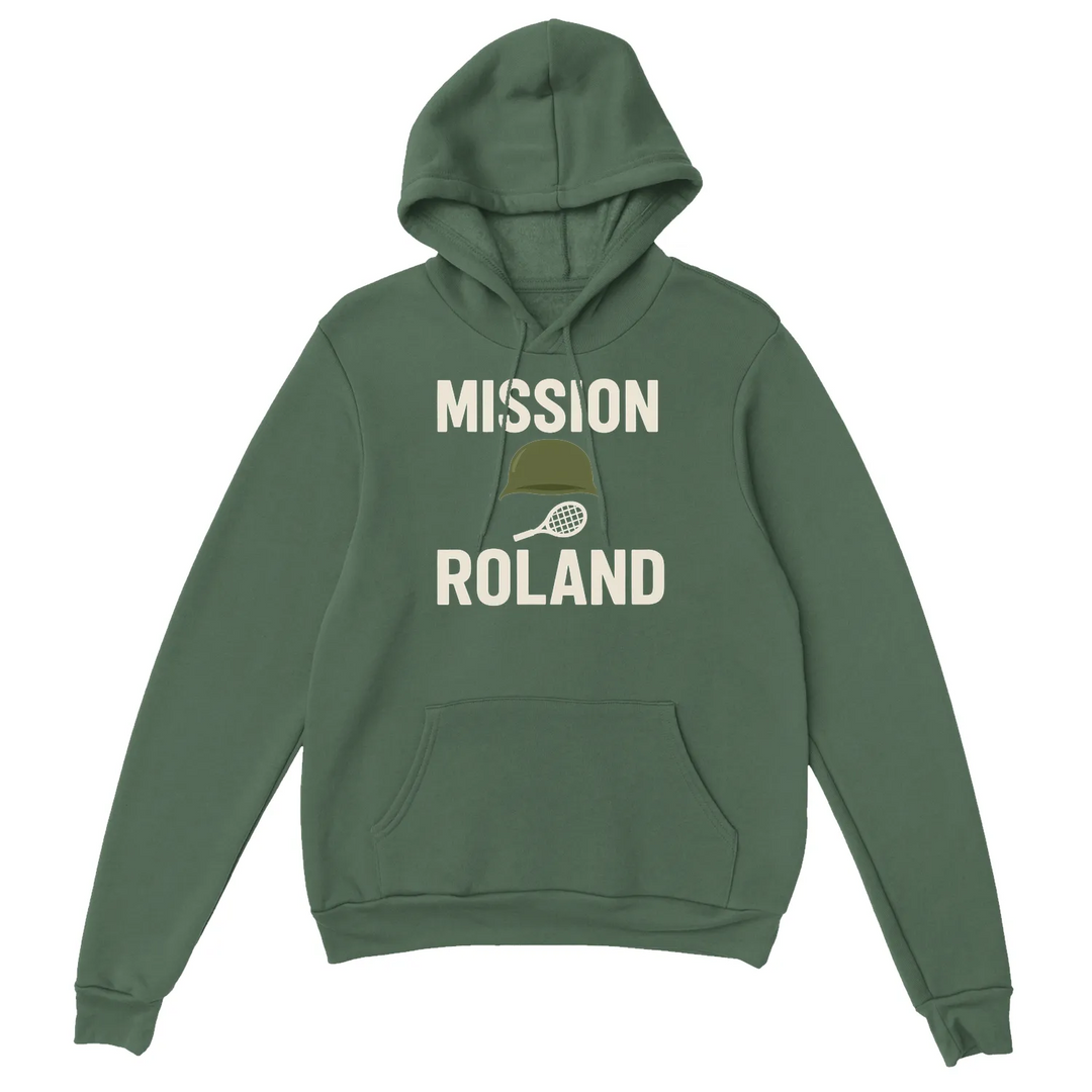 Bluza z kapturem z logo Mission Roland Tennis w odważnym wzorze graficznym