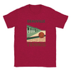 T-shirt featuring a graphic of tennis rackets and balls with Deauville text