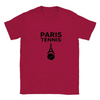 T-shirt featuring a graphic of a tennis player in Paris