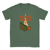 T-shirt featuring a graphic of the Eiffel Tower and a tennis racquet