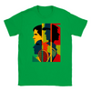 T-shirt featuring a graphic of a tennis tournament scene
