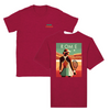 T-shirt featuring a graphic of a tennis player in action