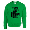 Sweater featuring a graphic of tennis players in Rome