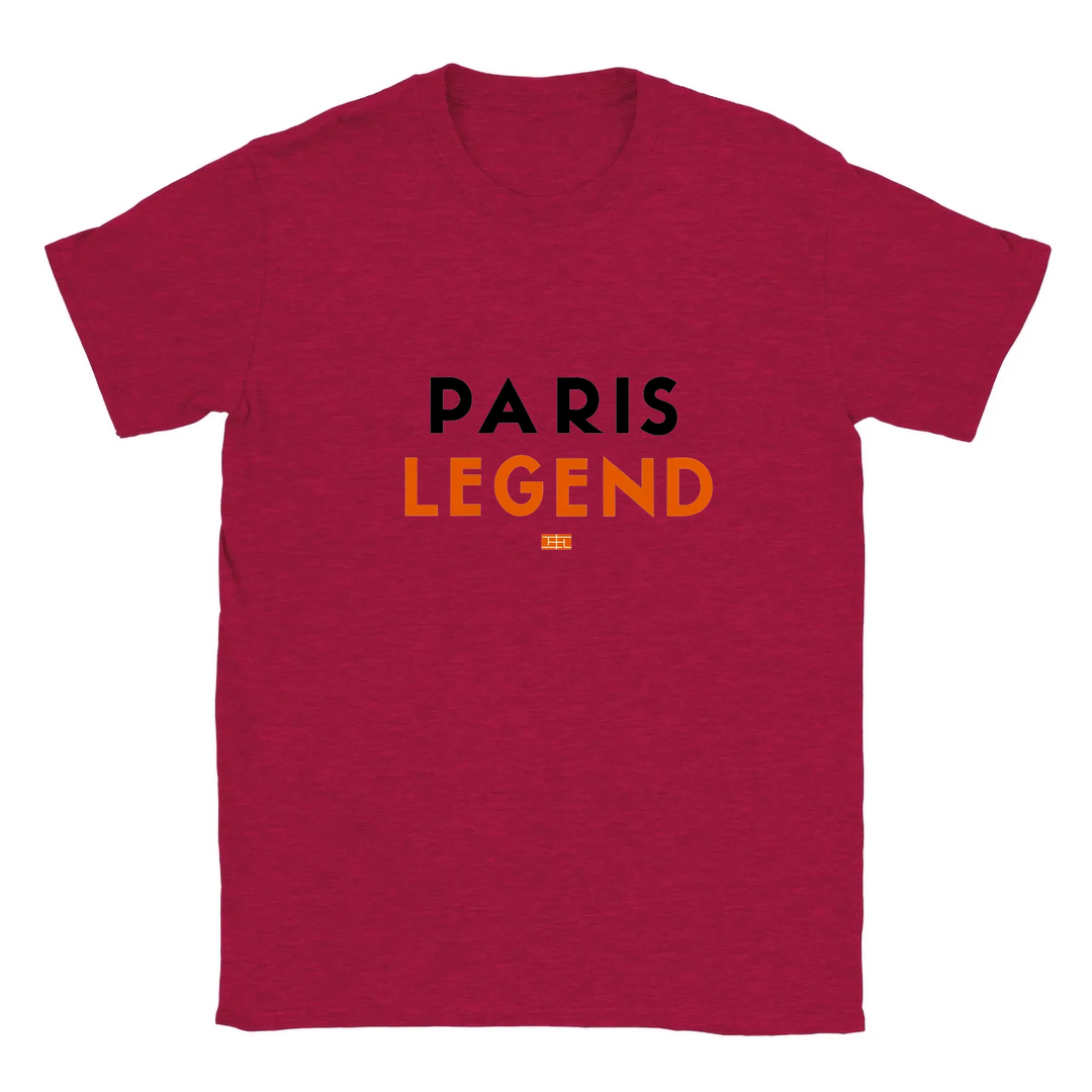 T-shirt featuring a tennis graphic inspired by Paris