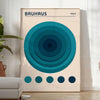 Affiche Bauhaus Circle un hommage vibrant style 1923 intérieur nuances bleu vert incontournable disponible cm 60×80 A0