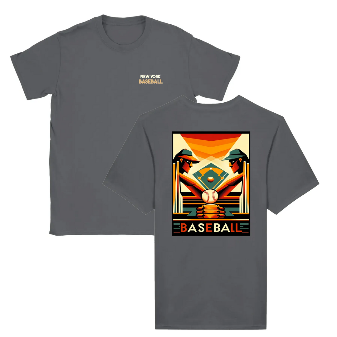 T-shirt με γραφικά στοιχεία μπέιζμπολ της Νέας Υόρκης