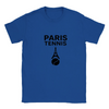 T-shirt featuring a graphic of a tennis player in Paris