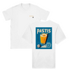 T-shirt featuring a graphic of a cocktail glass with Pastis Marseille branding
