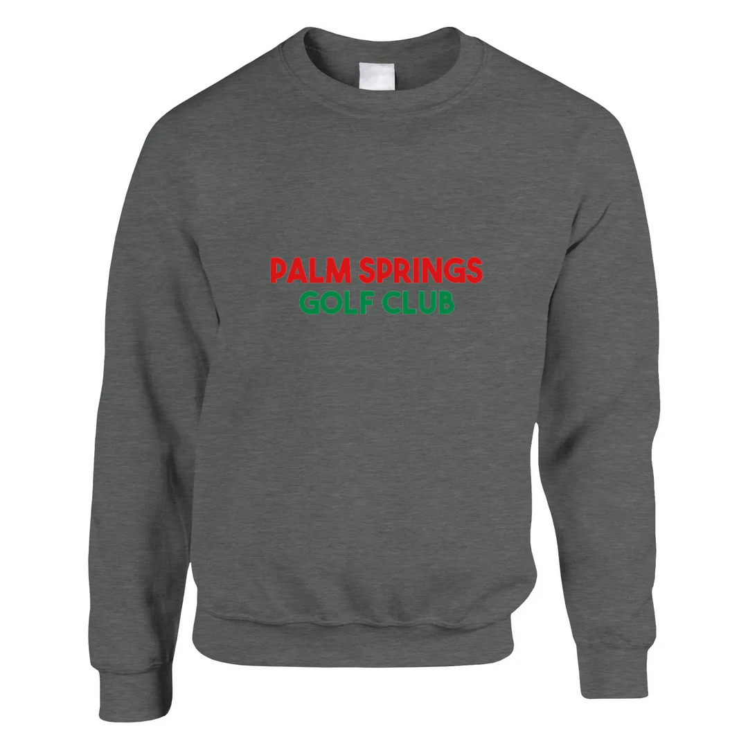 Unisex sweater featuring the Palm Spring Golf Club logo in a bold design