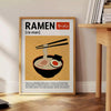 Tigela de ramen estilizada com fundo de cozinha em preto e vermelho