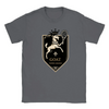 T-shirt featuring a graphic of a tennis player in action