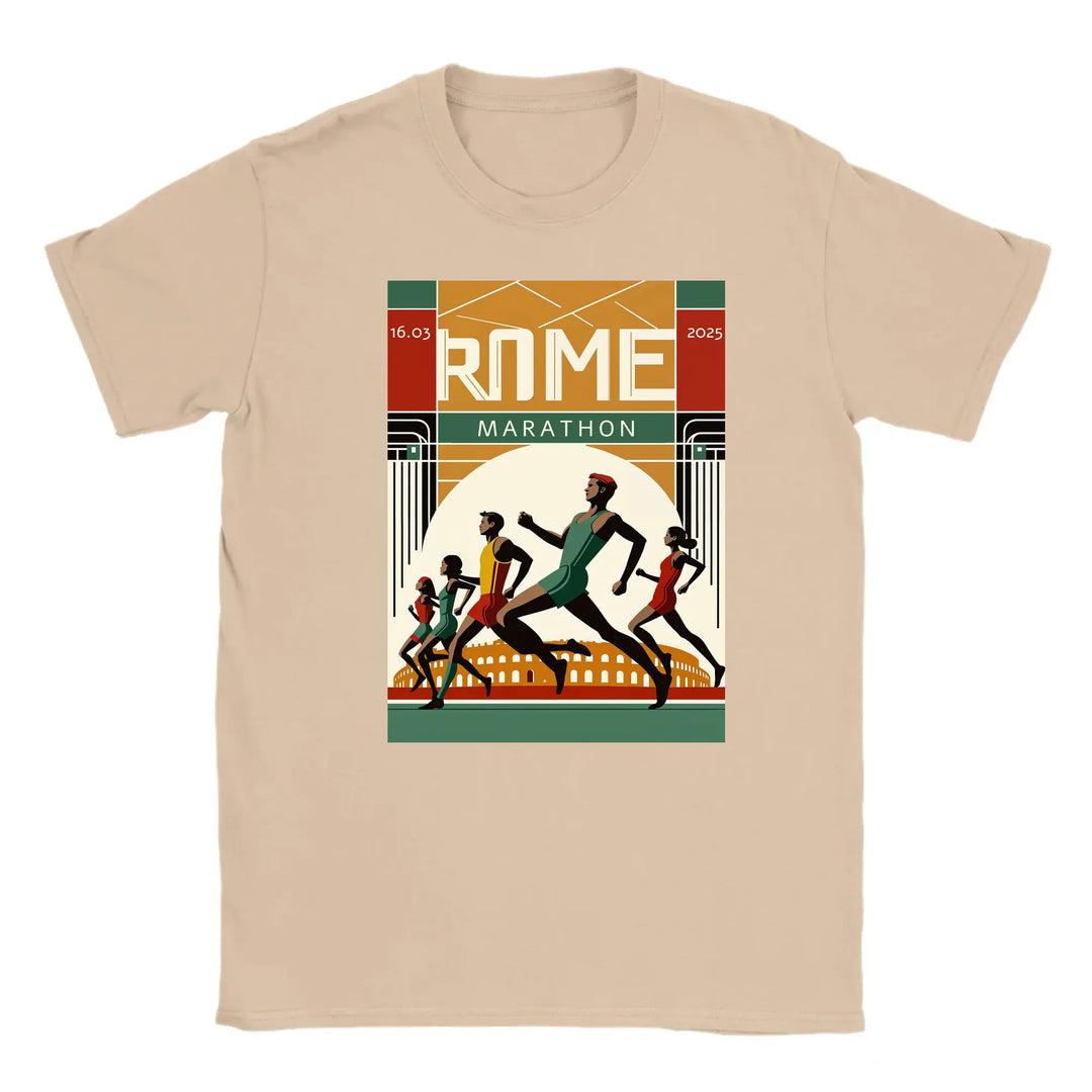 T-shirt con il logo e il design grafico del Rome Marathon 3