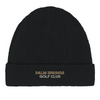 Embroidered beanie featuring the Palm Spring Golf Club logo
