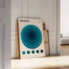 Affiche Bauhaus Circle un hommage vibrant style 1923 intérieur nuances bleu vert incontournable disponible cm 60×80 A0