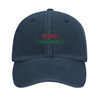 Embroidered cap featuring a vintage tennis design with champagne elements