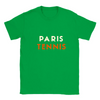 T-shirt featuring a graphic of a tennis player in Paris
