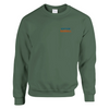 Printed sweater featuring an embroidered New York baseball logo on the chest