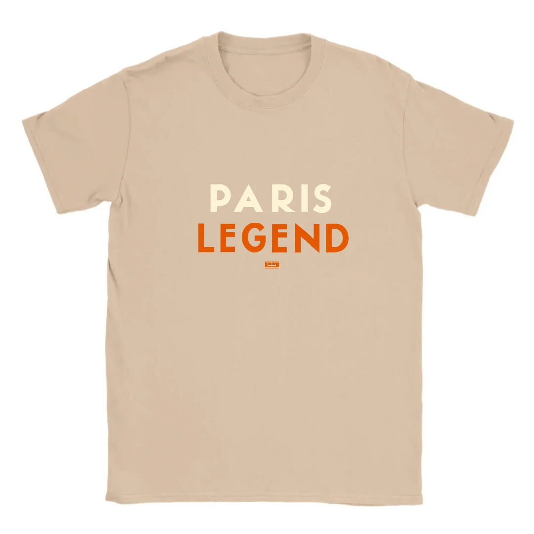 T-shirt with a typographic design celebrating tennis in Paris