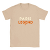 T-shirt with a typographic design celebrating tennis in Paris
