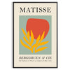 Orange and black Matisse papiers découpés poster, abstract cutout composition