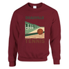 Crewneck sweater featuring Deauville Tennis logo and tennis-themed graphic