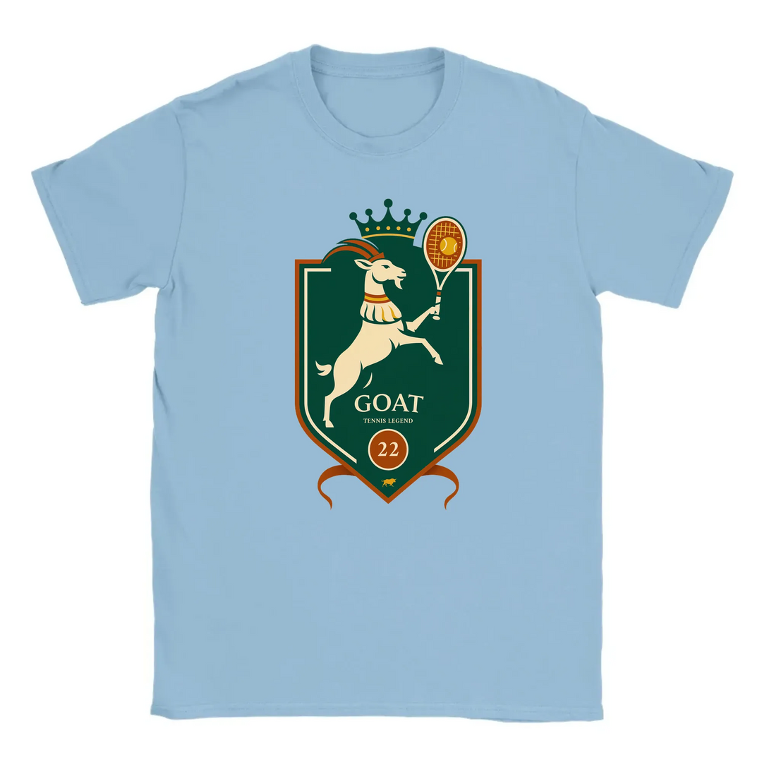 T-shirt featuring a graphic of Rafael Nadal playing tennis