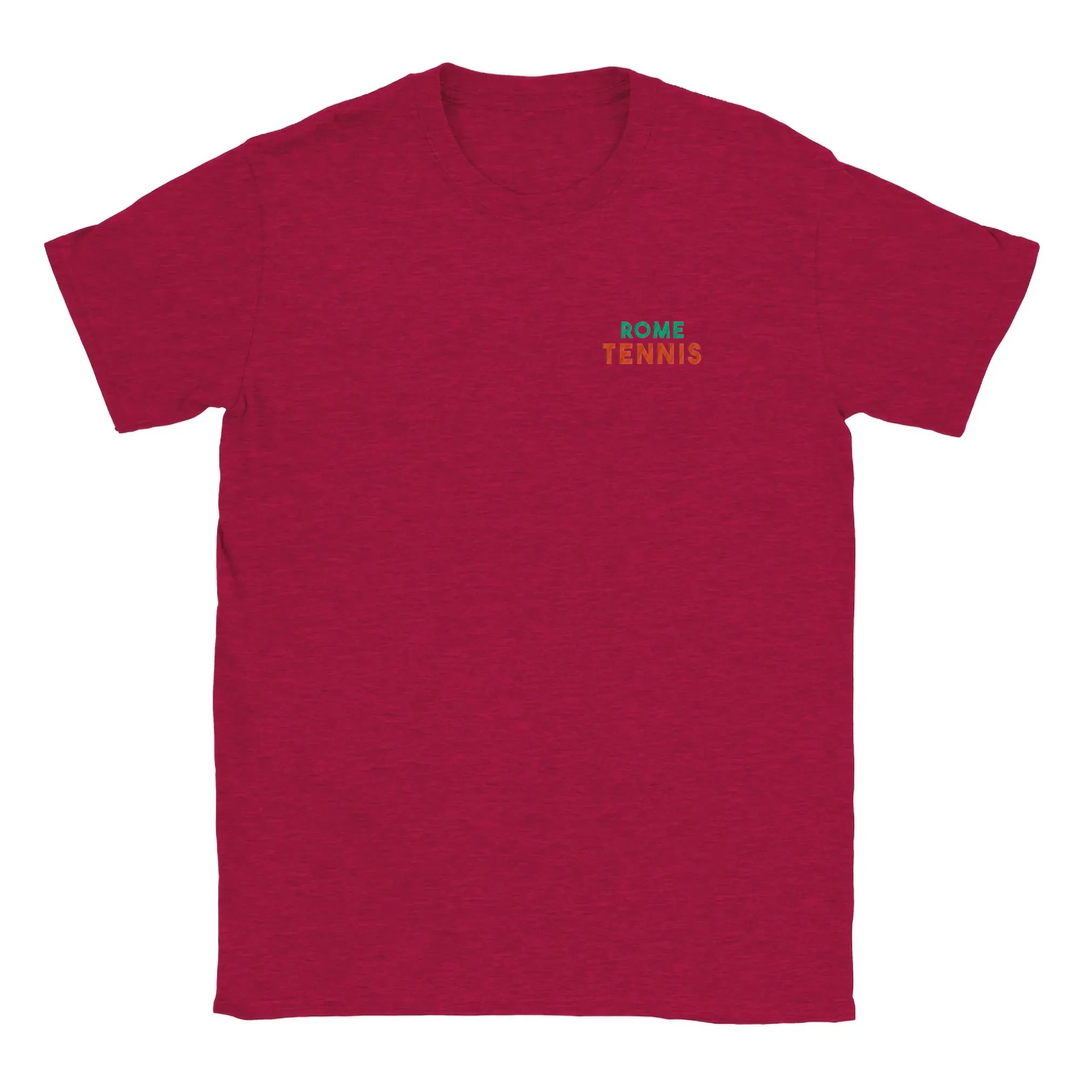 T-shirt featuring an embroidered design of Rome Tennis 3