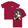 T-shirt featuring a graphic of an American football and player silhouette