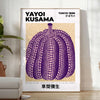 Abóbora verde e branca com bolinhas no estilo pop de Yayoi Kusama