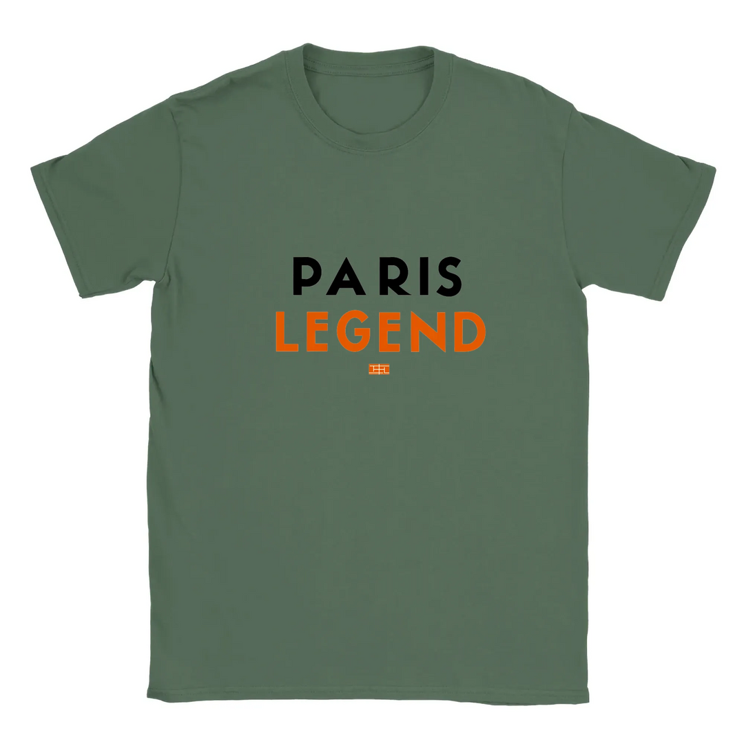 T-shirt featuring a tennis graphic inspired by Paris