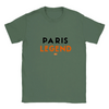 T-shirt featuring a tennis graphic inspired by Paris