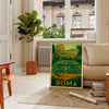 Yellow and gray Rome jungle tennis poster with vintage graphic style