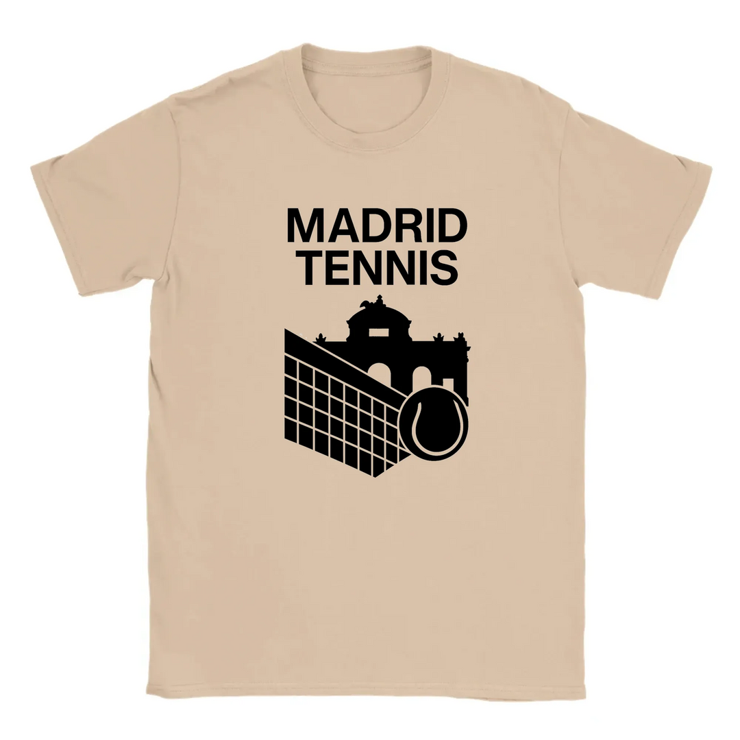 T-shirt featuring a graphic of a tennis player in action