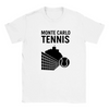 T-shirt featuring a graphic of a tennis player in action at Monte Carlo