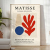 Poster Matisse Papiers Découpés abstrakte Formen grau und orange