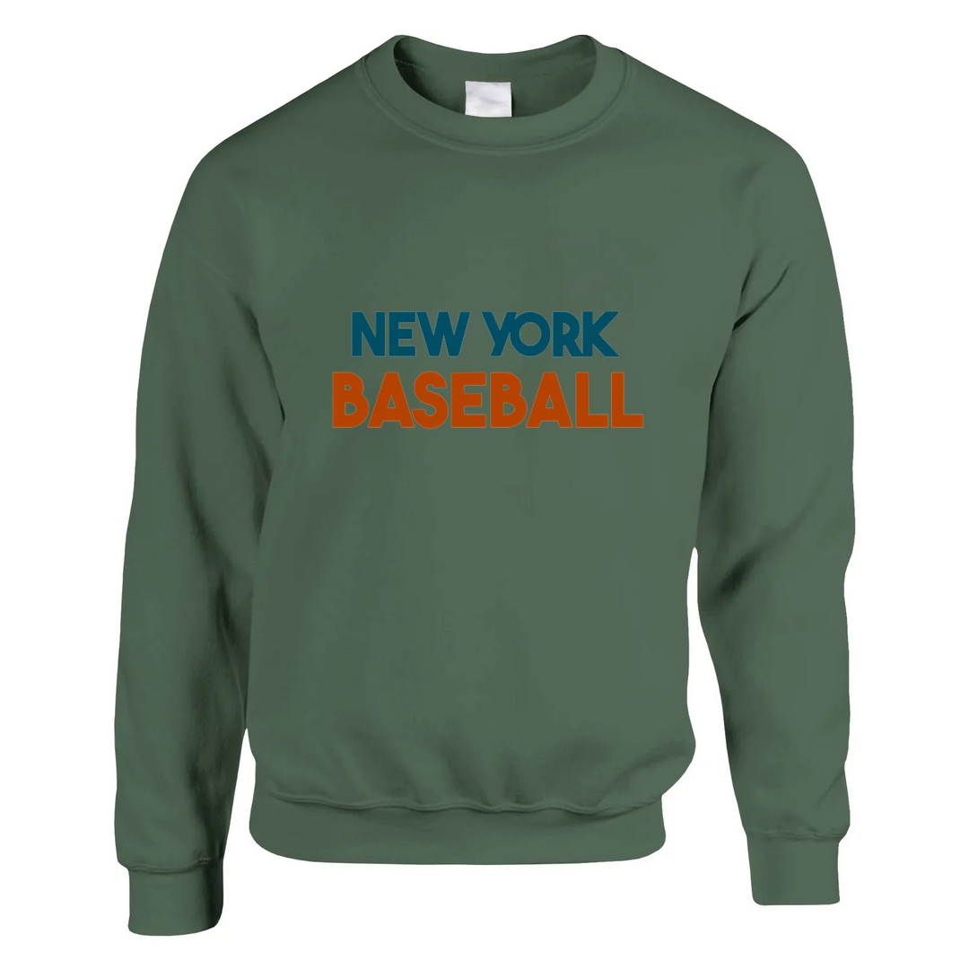 Unisex sweater featuring a minimalist New York baseball graphic