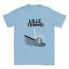 T-shirt featuring a graphic of a tennis player in action