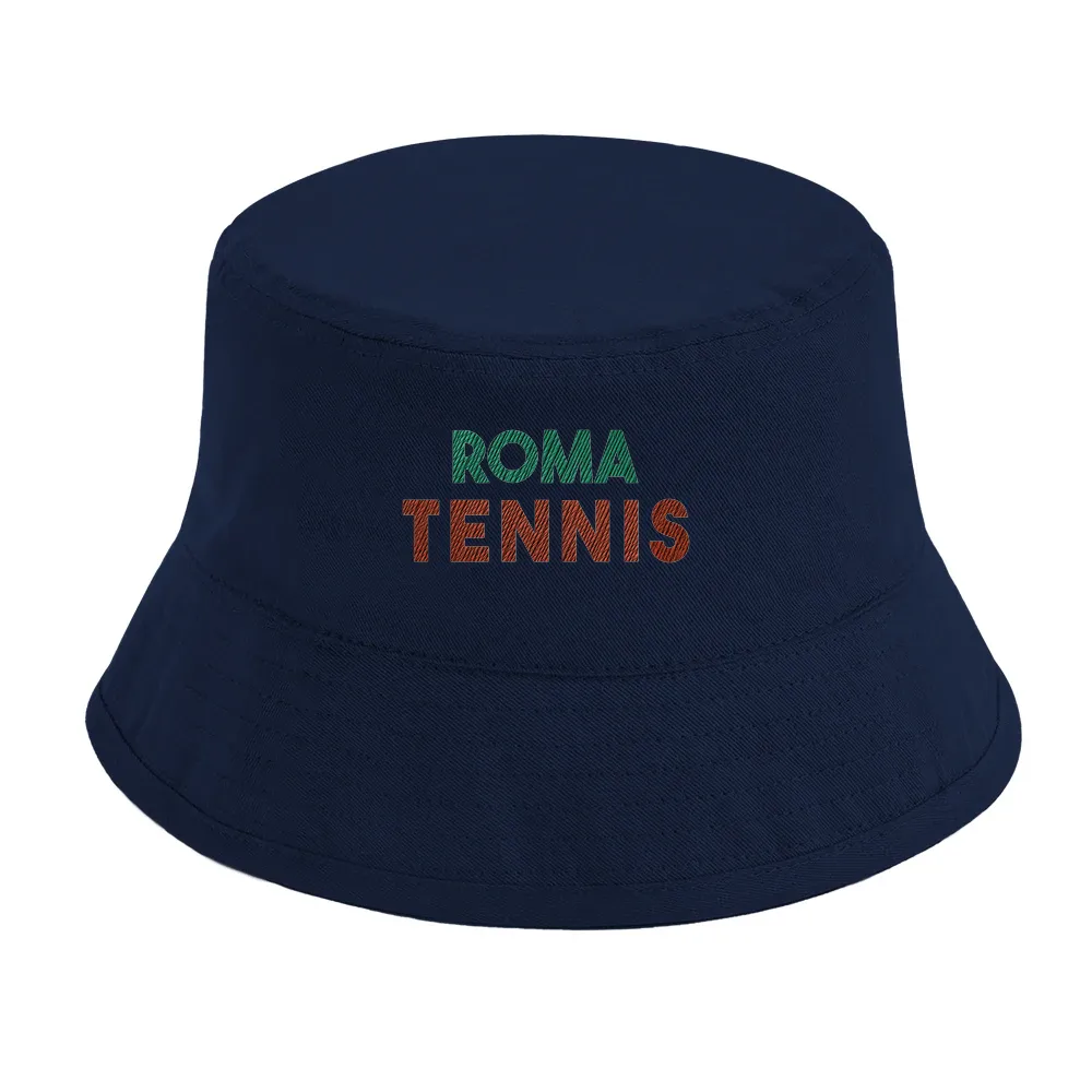Cap featuring an embroidered Roma Tennis logo in a sporty style