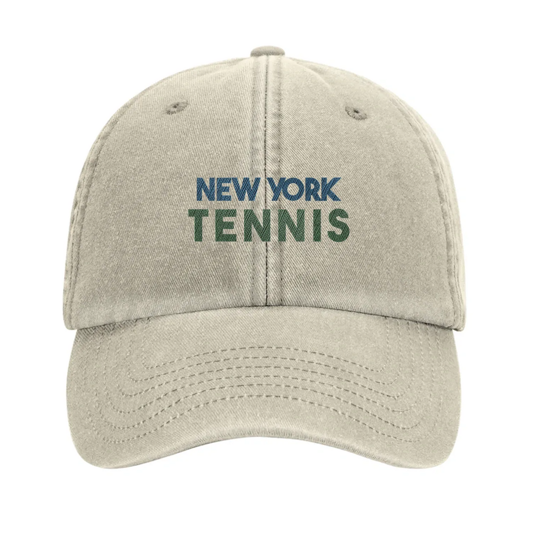 Embroidered cap featuring a vintage New York Tennis 2 logo