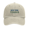 Embroidered cap featuring a vintage New York Tennis 2 logo
