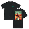 T-shirt featuring a graphic of a tennis player in action