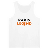 Tank top featuring a graphic of a tennis player in Paris
